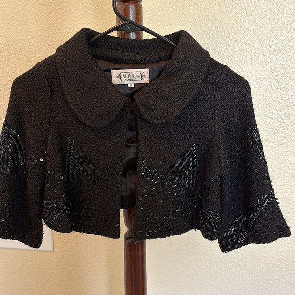 The Collection by SaraSara wool blend sequin/beaded jacket - Picture 1 of 4